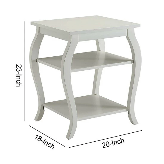 Deals ๐ฏ Benzara Becci End Table, White ๐ 7 Deals ๐ฏ Benzara Becci End Table, White ๐ - Image 5