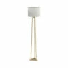 Hot Sale 👍 Benzara 65 Inch Modern Floor Lamp, Drum Shade, Tripod Metal Base, White, Gold 🔥 -Benzara Sales Store unnamed file 5776