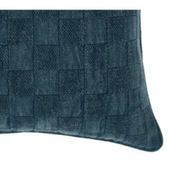 Wholesale 😍 Benzara Giana 22 X 22 Square Accent Throw Pillow, Checkered Pattern, Navy Blue 🥰 -Benzara Sales Store unnamed file 6105