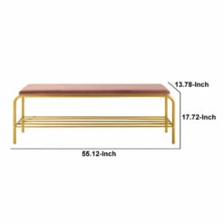 Top 10 🧨 Benzara Kipp 55 Inch 👟 Shoe Rack Bench, Gold Metal Frame Shelf, Pink Velvet Seat 🛒 -Benzara Sales Store unnamed file 6201