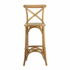 Best reviews of 😉 Benzara 21 Inch Oak Wood Bar Chair, Square Backrest And Foam Seat, Beige, Brown 👏 -Benzara Sales Store unnamed file 6272
