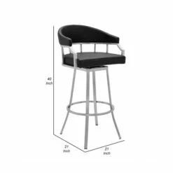 Cheap ๐ Benzara Myla 30 Inch Vegan Faux Leather Bar Stool Chair, Swivel, Metal Legs, Black ๐คฉ 11 Cheap ๐ Benzara Myla 30 Inch Vegan Faux Leather Bar Stool Chair, Swivel, Metal Legs, Black ๐คฉ -Benzara Sales Store unnamed file 6415