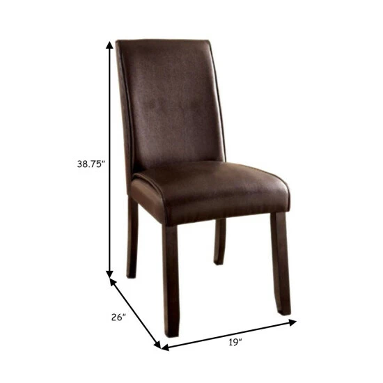 Buy 🛒 Benzara Gladstone I Contemporary Side Chair, Dark Walnut Finish, Set Of 2 🎁 7 Buy 🛒 Benzara Gladstone I Contemporary Side Chair, Dark Walnut Finish, Set Of 2 🎁 - Image 5