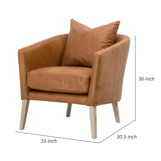 Flash Sale ๐ Benzara 30 Inch Modern Wood Club Armchair, Top Grain Leather, Angled Legs, Brown ๐ฏ 7 Flash Sale ๐ Benzara 30 Inch Modern Wood Club Armchair, Top Grain Leather, Angled Legs, Brown ๐ฏ - Image 5