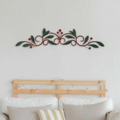 Deals ๐ Benzara 32 Inch Olive Branch Metal Wall Decor, Green And Brown โ