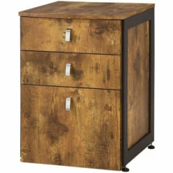 Best deal 💯 Benzara Antique File Cabinet With 3-Drawers, Natural 🤩