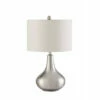 Best Sale 👏 Benzara Sophisticated Teardrop Glass Table Lamp, White And Clear ⭐ -Benzara Sales Store unnamed file 6882
