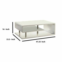 Deals 💯 Benzara Ninove I Contemporary Style Coffee Table, White 🤩 -Benzara Sales Store unnamed file 6979