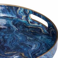 Deals ✨ Benzara Set Of 2 Round Accent Trays, Tabletop Decor, Marbling, Blue, Gold Marbling 😉 9 Deals ✨ Benzara Set Of 2 Round Accent Trays, Tabletop Decor, Marbling, Blue, Gold Marbling 😉 -Benzara Sales Store unnamed file 7004