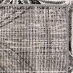 Wholesale 😍 Benzara Dean Modern Area Rug, Diamond Pattern, Fabric, Large, Gray, Cream - 9'3" X 12'3" ⌛ -Benzara Sales Store unnamed file 704