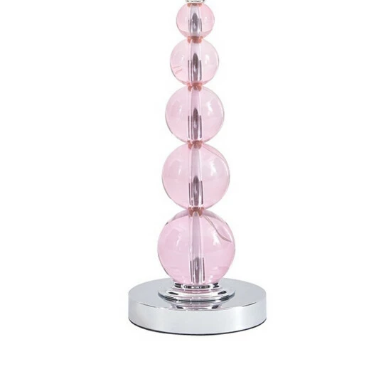 Discount ๐ Benzara Hardback Shade Table Lamp With Crystal Accents, Pink โค๏ธ 5 Discount ๐ Benzara Hardback Shade Table Lamp With Crystal Accents, Pink โค๏ธ - Image 3