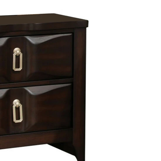 Best deal ๐ Benzara Transitional Style Wood Nightstand With 2 Drawers, Espresso Brown ๐ 6 Best deal ๐ Benzara Transitional Style Wood Nightstand With 2 Drawers, Espresso Brown ๐ - Image 4