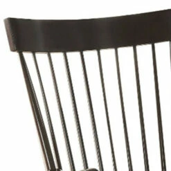 Discount ✨ Benzara Traditional Style Wooden Rocking Chair With Contoured Seat, Black 😉