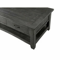Discount 🎁 Benzara Wooden Coffee Table With Two Spacious Drawers, Gray 🔥 -Benzara Sales Store unnamed file 7314