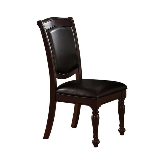 Wholesale 🛒 Benzara Set Of 2 Rubber Wood Traditional Dining Chair, Dark Brown And Black 🌟 3 Wholesale 🛒 Benzara Set Of 2 Rubber Wood Traditional Dining Chair, Dark Brown And Black 🌟