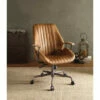 Best deal 😀 Benzara Metal & Leather Executive Office Chair, Coffee Brown 🤩 -Benzara Sales Store unnamed file 7726