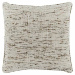 New 🎁 Benzara 22 X 22 Accent Throw Pillow, Down Insert, Handwoven Textured Design, Beige 👏