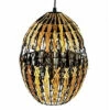 Promo 😍 Benzara Decorative Rattan Hanging Lantern, Brown And Black 🤩 -Benzara Sales Store unnamed file 8067