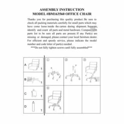 Buy 🛒 Benzara Metal & Top Grain Leather Executive Office Chair, Retro Brown 😀 -Benzara Sales Store unnamed file 8104