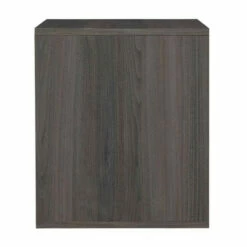 Discount 👏 Benzara Wane 21 Inch Modern Wood Nightstand, Vinyl Laminate, Open Compartment, Gray ⌛ -Benzara Sales Store unnamed file 8124