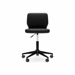Budget ⌛ Benzara Sara 18 Inch Modern Swivel Office Chair, Faux Leather, Chanel Tufted, Black 🛒 -Benzara Sales Store unnamed file 8261