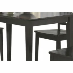 Hot Sale 🎉 Benzara Sophisticated And Sturdy 5 Piece Wooden Dining Set, Brown ⌛ -Benzara Sales Store unnamed file 8270