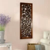 Top 10 😍 Benzara Mango Wood Wall Panel Hand Crafted With Leaves And Scroll Work Motif, Brown 🌟 -Benzara Sales Store unnamed file 8465