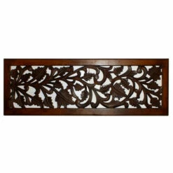 Top 10 😍 Benzara Mango Wood Wall Panel Hand Crafted With Leaves And Scroll Work Motif, Brown 🌟 -Benzara Sales Store unnamed file 8468