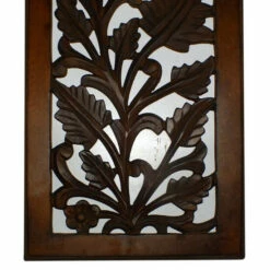 Top 10 😍 Benzara Mango Wood Wall Panel Hand Crafted With Leaves And Scroll Work Motif, Brown 🌟 -Benzara Sales Store unnamed file 8470