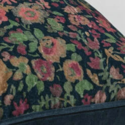 New 🎉 Benzara 22 Inch Square Cotton Velvet Accent Throw Pillow, Floral Accent, Multicolor 😉 -Benzara Sales Store unnamed file 8480