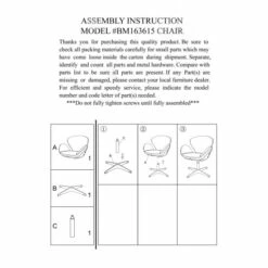 Hot Sale 🔔 Benzara Top Grain Leather Accent Chair With Swivel, Brown & Silver 🧨 -Benzara Sales Store unnamed file 8524