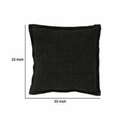 Best Pirce 😉 Benzara Pixie 22 X 22 Square Soft Fabric Accent Throw Pillow, Flange Edges, Black ❤️ 11 Best Pirce 😉 Benzara Pixie 22 X 22 Square Soft Fabric Accent Throw Pillow, Flange Edges, Black ❤️ -Benzara Sales Store unnamed file 865
