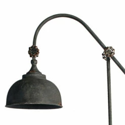 Deals ✔️ Benzara 67 Inch Iron Floor Lamp, Adjustable Length Arm, Industrial Antique Black 😀 -Benzara Sales Store unnamed file 872