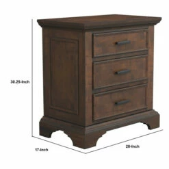 Best deal 👍 Benzara Wooden Nightstand With 3 Drawers With Bracket Leg Support, Brown 😍 11 Best deal 👍 Benzara Wooden Nightstand With 3 Drawers With Bracket Leg Support, Brown 😍 -Benzara Sales Store unnamed file 8818