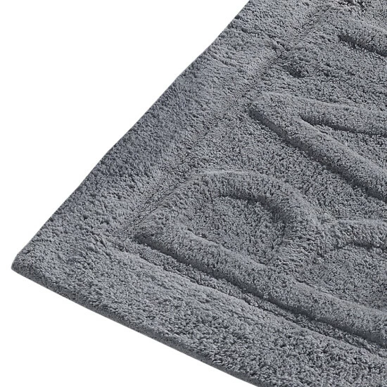 Brand new 🎁 Benzara Veria 2 Piece Bath Mat With BATH Sculpted Details, The Urban Port, Black 😍 4 Brand new 🎁 Benzara Veria 2 Piece Bath Mat With BATH Sculpted Details, The Urban Port, Black 😍 - Image 2