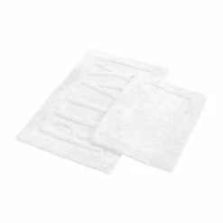 Best reviews of 🤩 Benzara Veria 2 Piece Bath Mat With RELAX Sculpted Details, The Urban Port, White 😉