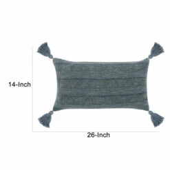 Wholesale 👍 Benzara 14 X 26 Lumbar Throw Pillow, Handwoven Stripes, Cotton Linen, Tassels, Blue 😍 11 Wholesale 👍 Benzara 14 X 26 Lumbar Throw Pillow, Handwoven Stripes, Cotton Linen, Tassels, Blue 😍 -Benzara Sales Store unnamed file 8944