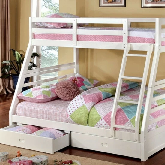 New ⭐ Benzara Trendy Transitional Bunk Bed ❤️ 4 New ⭐ Benzara Trendy Transitional Bunk Bed ❤️ - Image 2