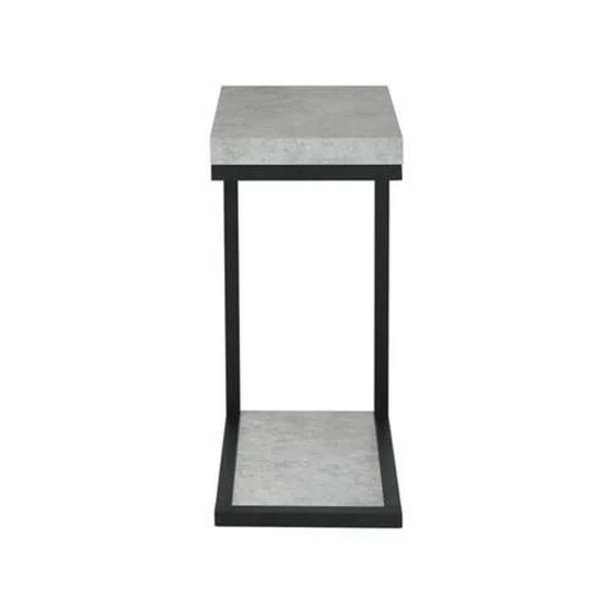 Best deal ๐คฉ Benzara Industrial Faux Cement Designed Snack Table, Gray And Black โญ 4 Best deal ๐คฉ Benzara Industrial Faux Cement Designed Snack Table, Gray And Black โญ - Image 2