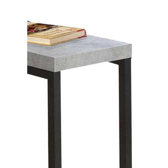 Best deal ๐คฉ Benzara Industrial Faux Cement Designed Snack Table, Gray And Black โญ 6 Best deal ๐คฉ Benzara Industrial Faux Cement Designed Snack Table, Gray And Black โญ - Image 4