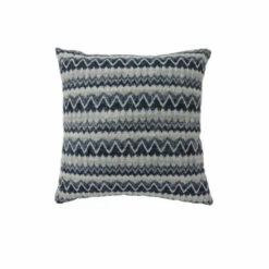 Best Sale 🔔 Benzara Contemporary Style Horizontally Zigzag Designed Set Of 2 Throw Pillows, Navy Blue 🤩