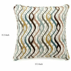 Best Pirce 🎁 Benzara Sine Contemporary Pillow, Multicolor, Set Of 2, Small 🧨 -Benzara Sales Store unnamed file 9160