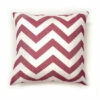 New ✨ Benzara Zoe Contemporary Pillow, Red Chevron, Set Of 2, Small 🔥 -Benzara Sales Store unnamed file 9183