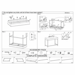 Best reviews of 🧨 Benzara Two Drawers Wooden Desk With Tubular Metal Base, White And Gold 👏 -Benzara Sales Store unnamed file 9209