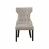 Best Pirce 🎉 Benzara Upholstered Button Tufted Side Chairs With Wooden Base Set Of 2 Gray ⌛ -Benzara Sales Store unnamed file 9218