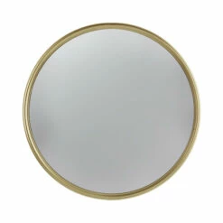 Best reviews of 🔥 Benzara 14 Inch Modern Accent Convex Wall Mirror, Embellished Round Gold Frame ❤️