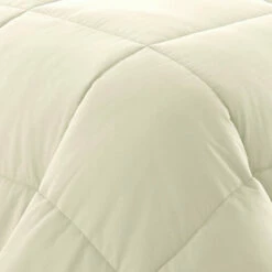 Discount 🎁 Benzara Beth Reversible Microfiber King Comforter, Squared Stitching, Ivory, Beige 🥰 -Benzara Sales Store unnamed file 967
